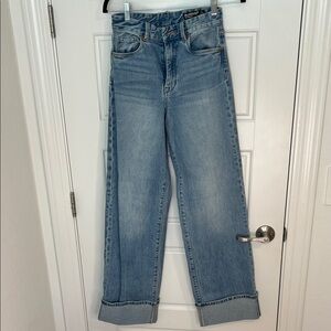 Blank NYC Franklin Hi Rise Rib-Cage Cuffed Denim Jeans